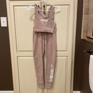 Gym Shark Logo Purple Dream Athleisure Set Size XS